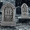 Grim Reaper Foam Tombstone Set Scary Halloween Outdoor Haunted Graveyard Yard Decoration